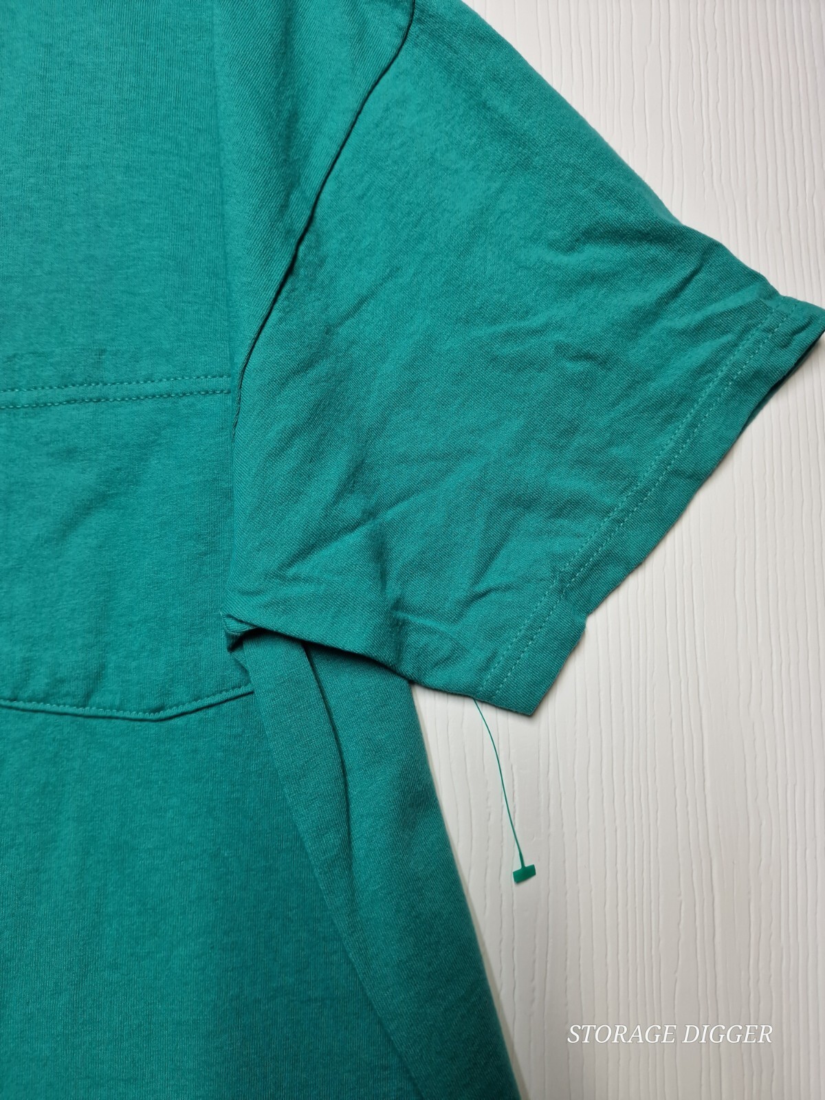 Brisco Apparel Men's Green T-Shirt 100% Cotton Plain Pocket Blank Casual Size L gallery