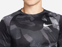 Nike Pro Dri-FIT Men’s Training Short-Sleeve Slim Camo Fit Top Size Large – NEW