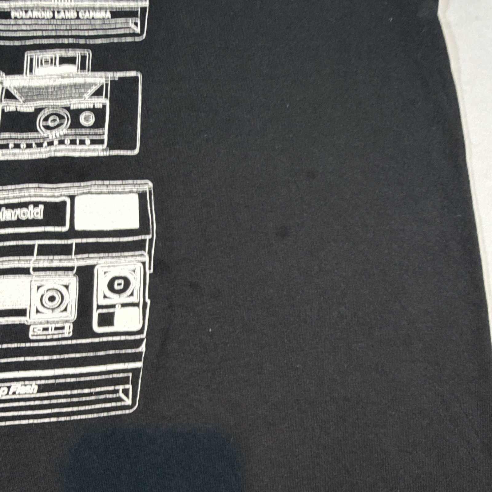 Polaroid OneStep Express Black Graphic Logo Long Sleeve Crew Neck T-Shirt XL gallery