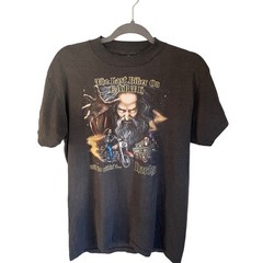 Vantage 1989 Rare Harley Davidson The Last Biker On Earth Graphic T-Shirt Large