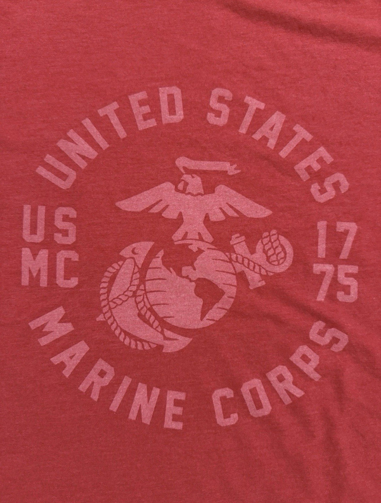 USMC “United States Marines 1775” Red T-Shirt - Size XL - by MV Sport - NWT! gallery