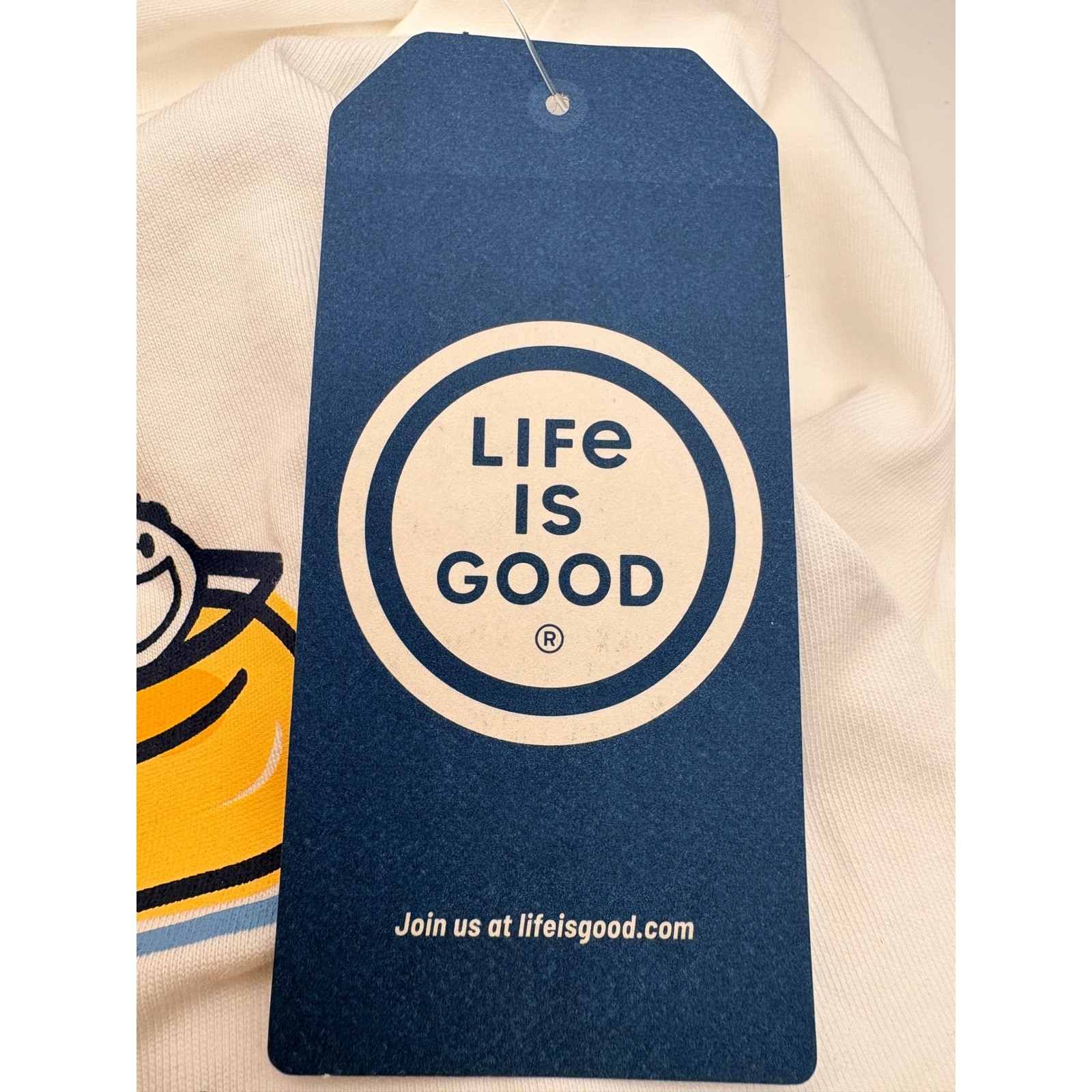 Life is Good Mens Crusher Tee White Inner Tube Jake Graphic T-Shirt XL New Tag gallery