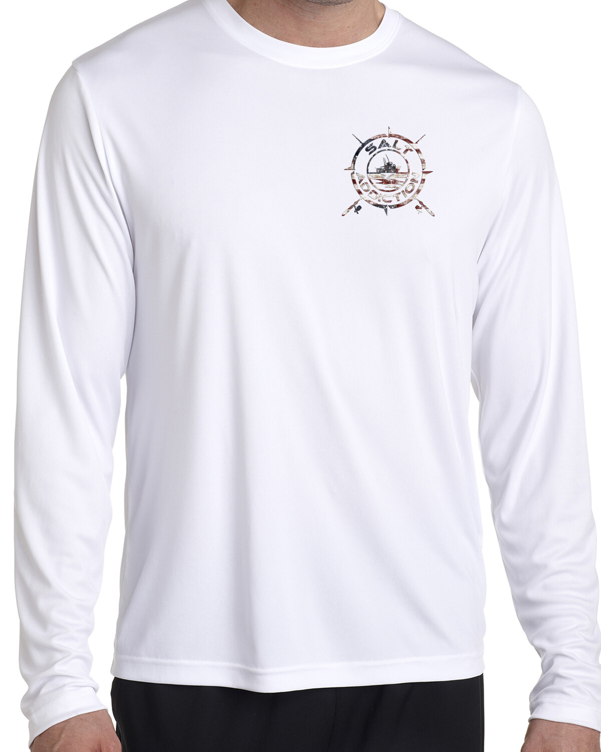 Salt Addiction microfiber fishing long sleeve life trolling t shirt 50+ uv gallery