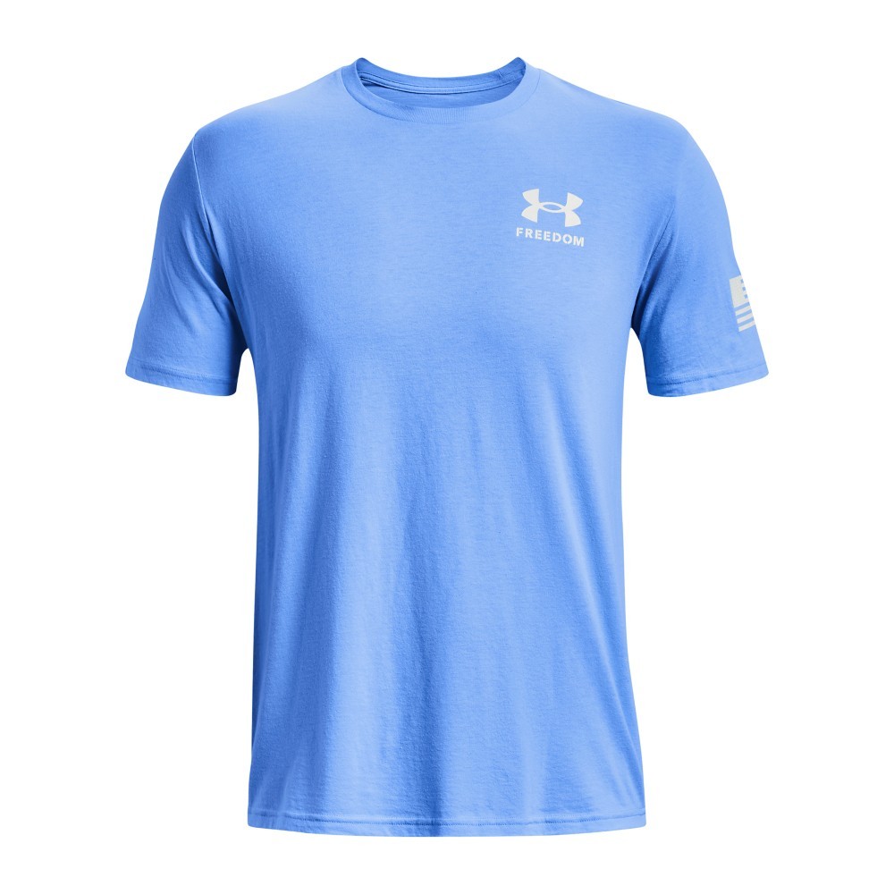 Under Armour 1370816 Men's UA Freedom Flag Camo T-Shirt, Carolina Blue 3X, Large gallery