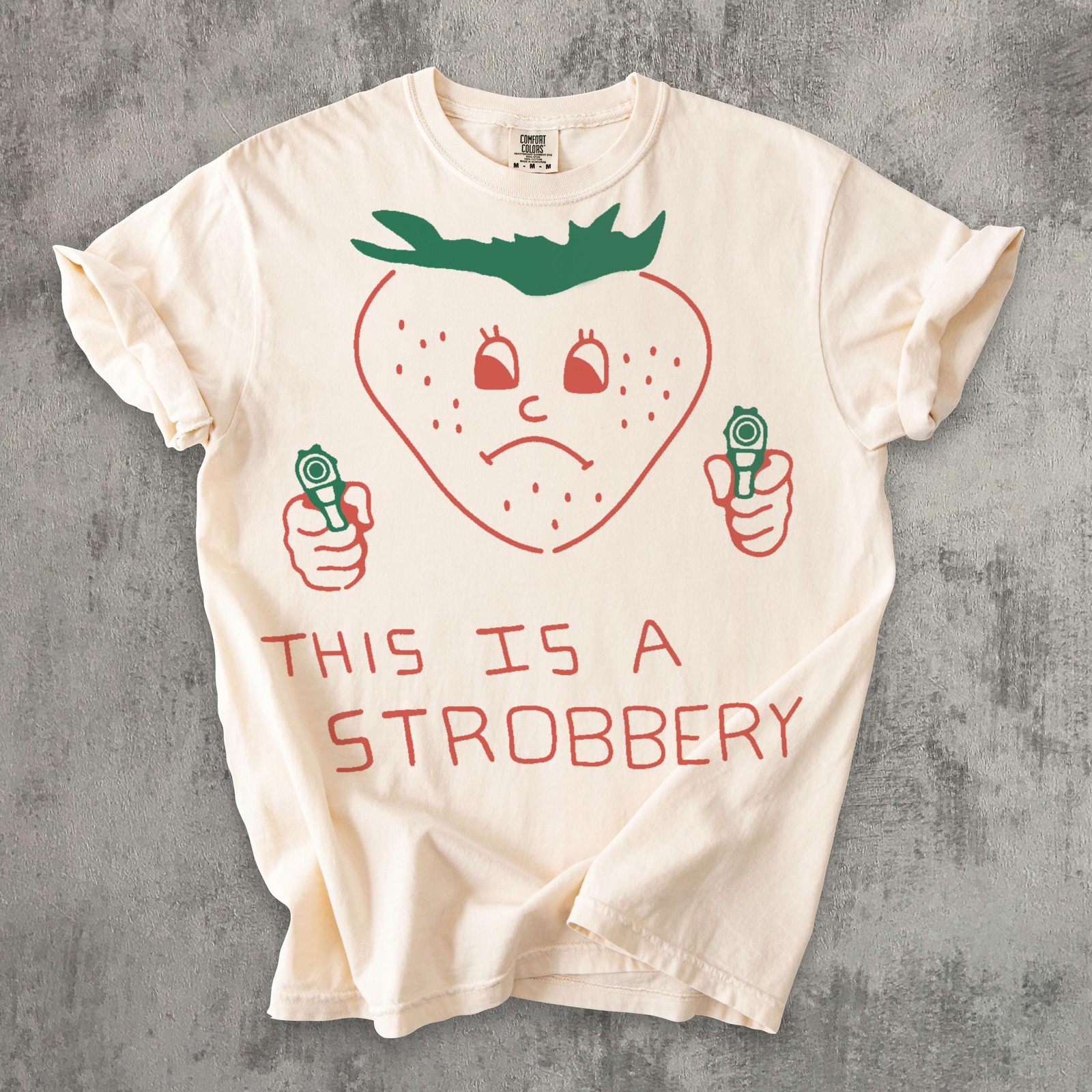 This Is Strobbery Funny Strawberry T-Shirt Retro Vintage Graphic Tee gallery