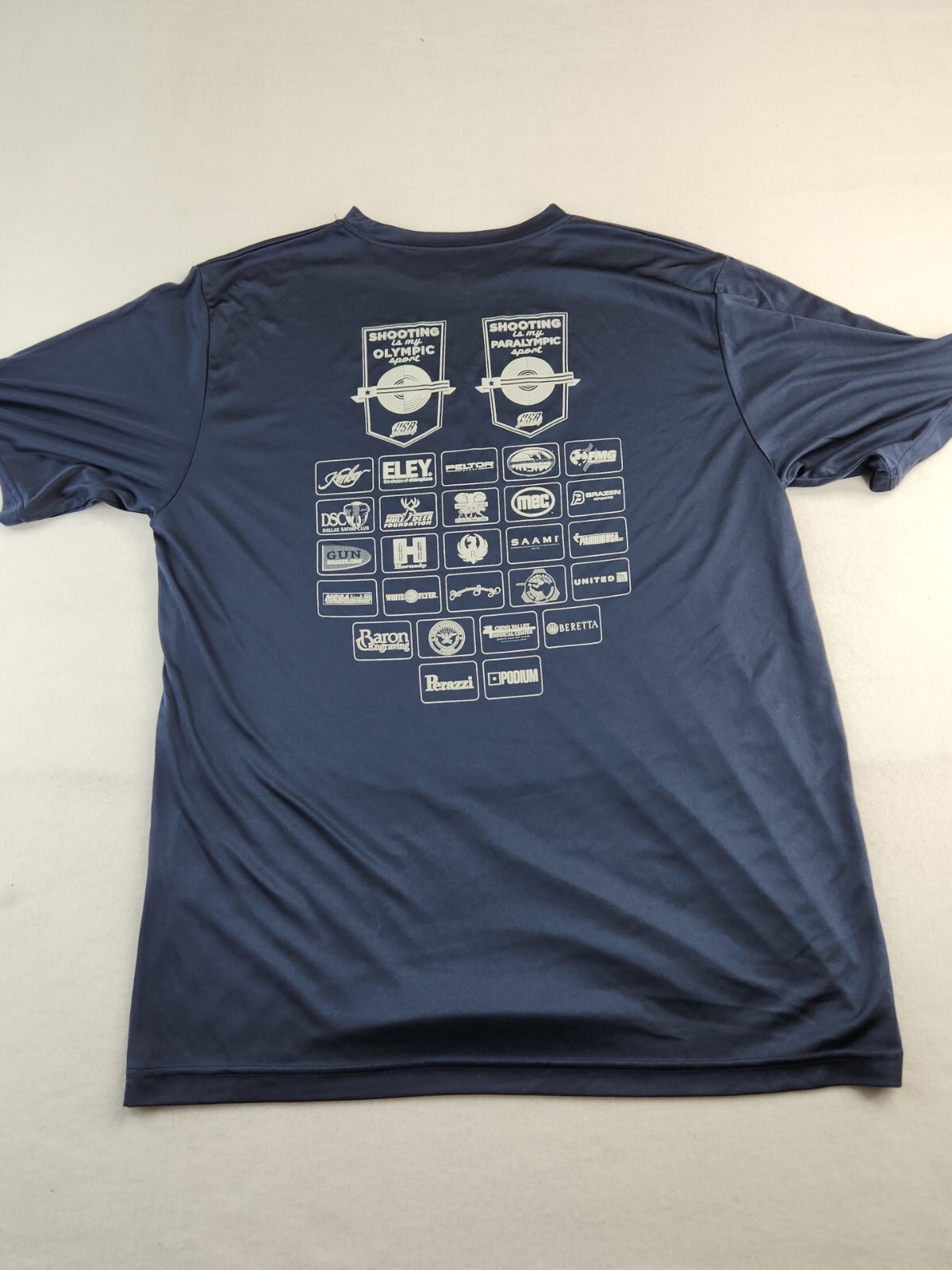 Junior Olympic Shooting Championship Logo Blue T-shirt Mens Large gallery