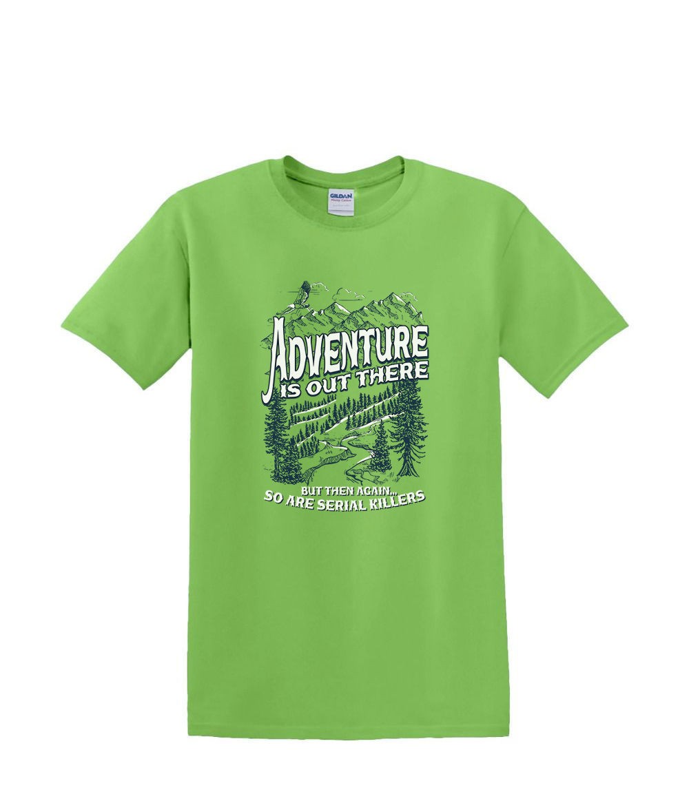 TRANSFER for apparel tshirts hoodie - ADVENTURE IS OUT THERE serial woods gallery
