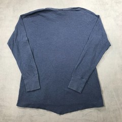 Vintage Duofold Wool Blend Thermal Dual Layer Long Sleeve Shirt Mens L Blue USA