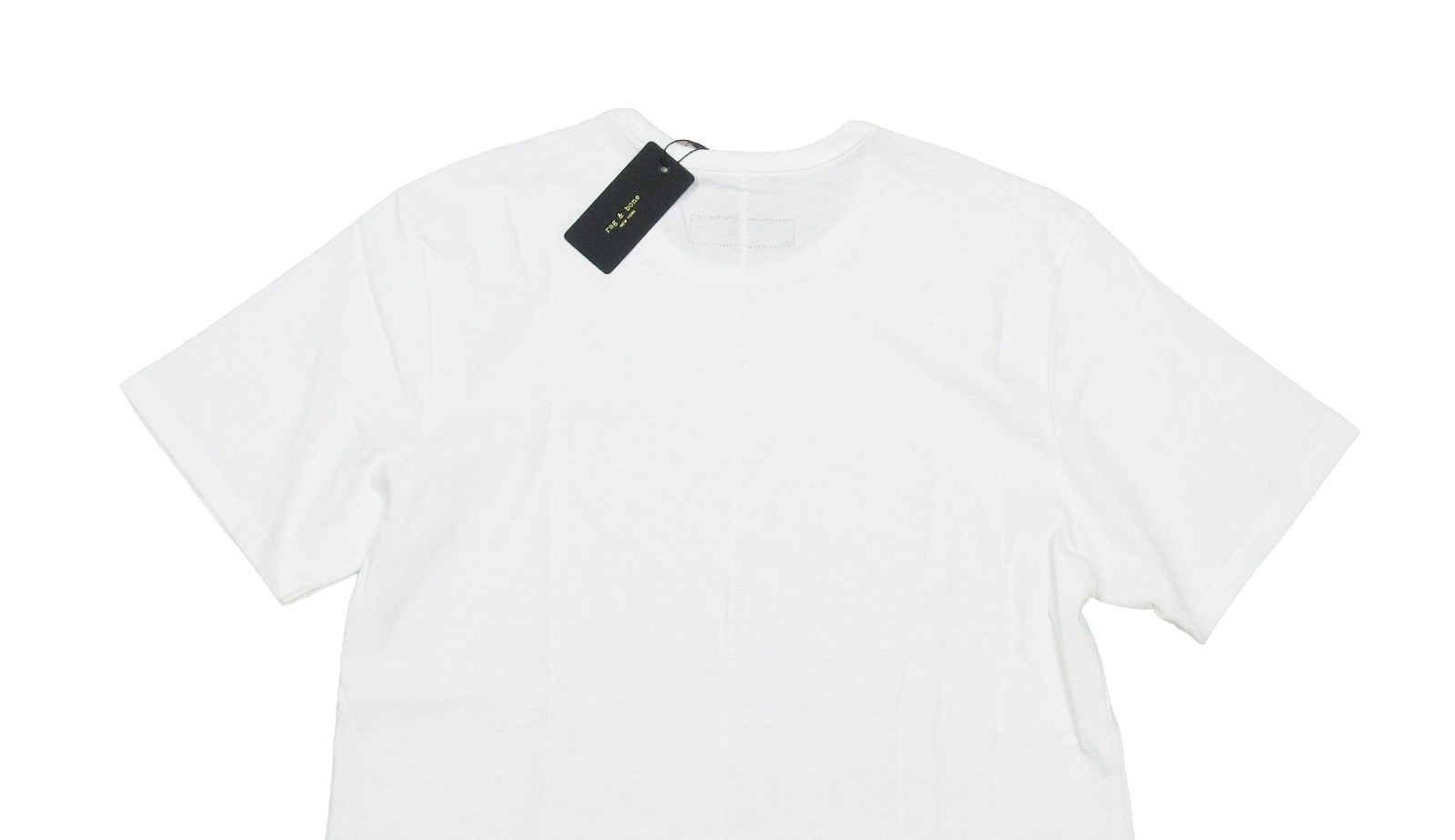 rag & bone White Classic Lightweight Slub Cotton Short Sleeve Shirt (XL) gallery
