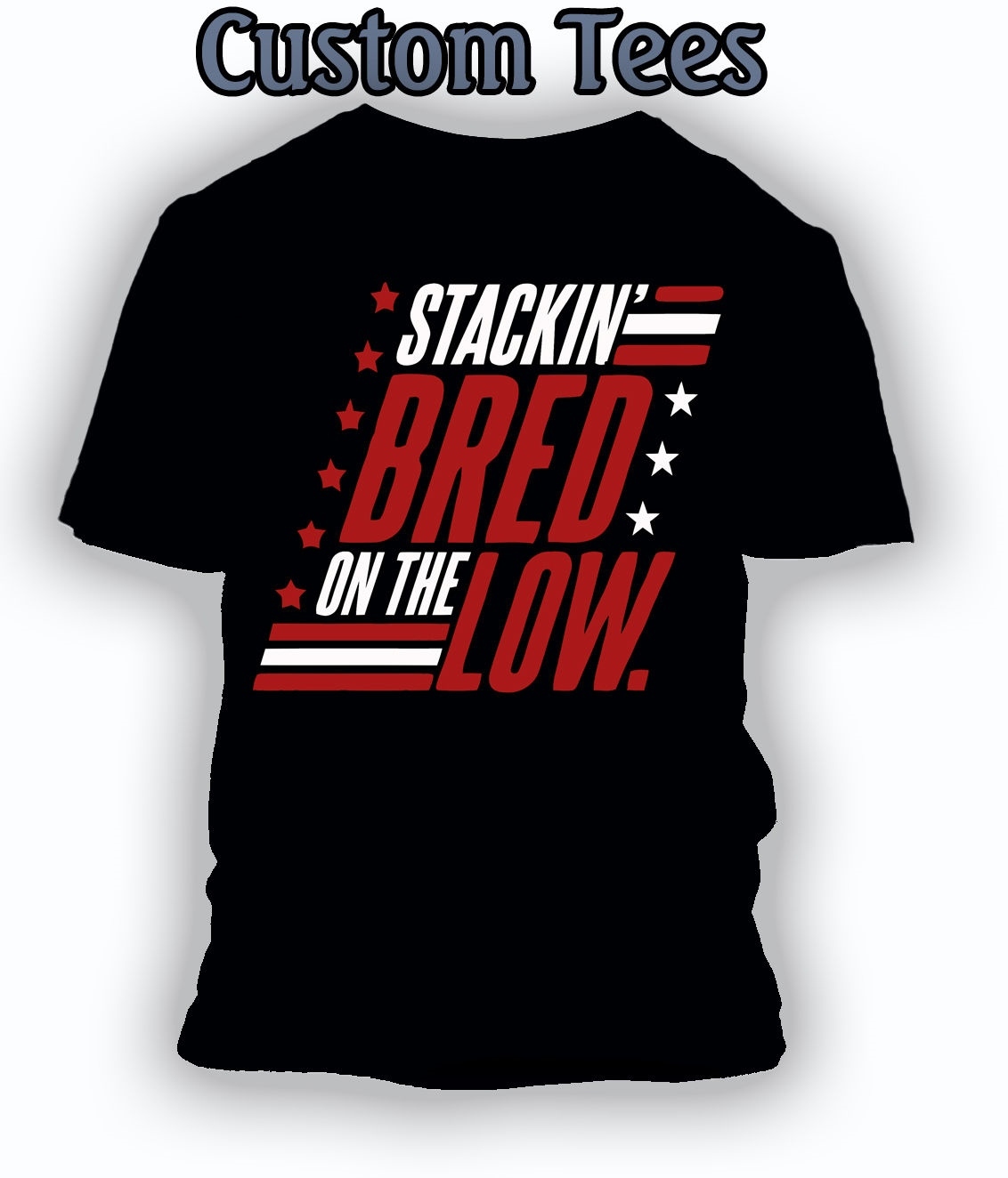 Mens Stacking Bred On The Low Graphic Tee Shirt to Match J11 Shirt Big Tall Sm T gallery