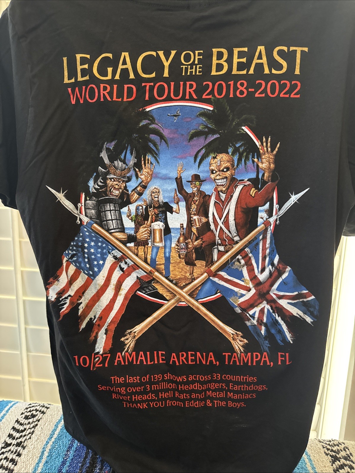 Rare Iron Maiden Official “Legacy Of The Beast” 2018-2022 Tour T-Shirt XL New gallery