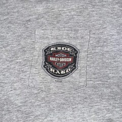 Harley Davidson Essex Junction, Vt Ride Hard Pocket T-Shirt Men’s XL Gray