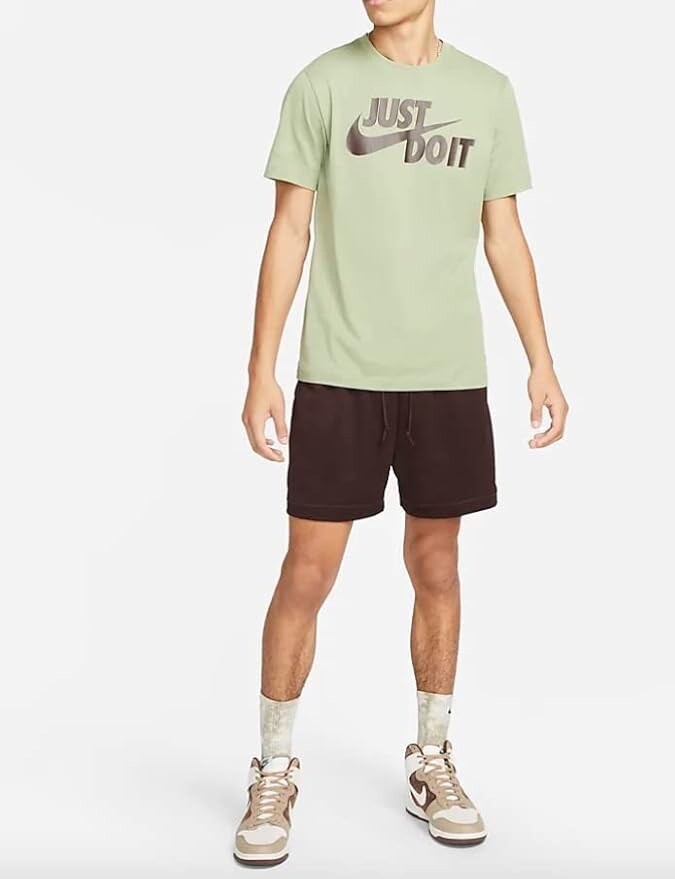 Nike Men Sportswear Tee "Just Do It" Swoosh Tee Green, XL. $19.99 Free Shipping gallery