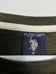 US Polo Association NWT Long Sleeve T Shirt Better Cotton Blend Army Green USPA