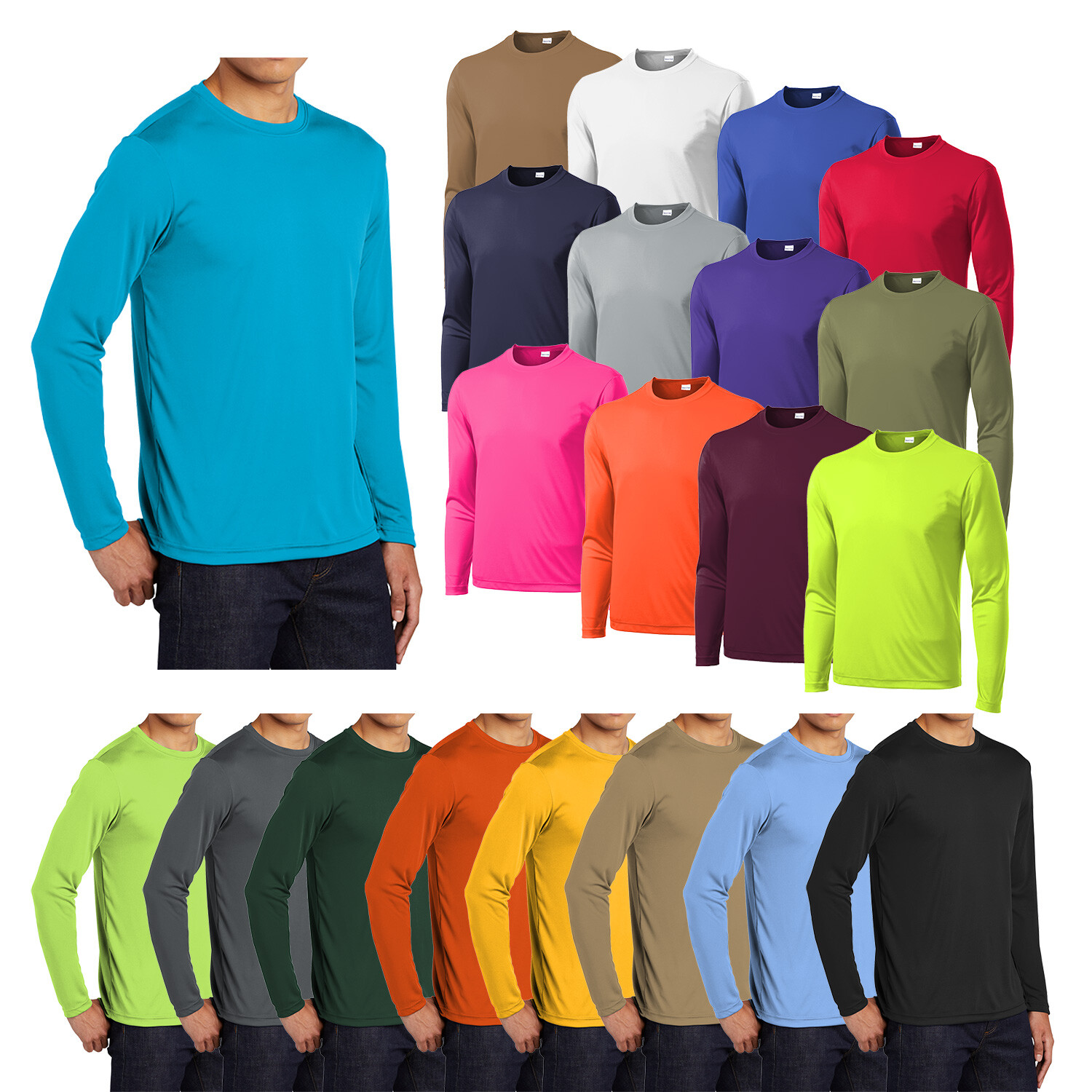 Sport-Tek Men's Long Sleeve Lightweight PosiCharge Competitor Tee gallery