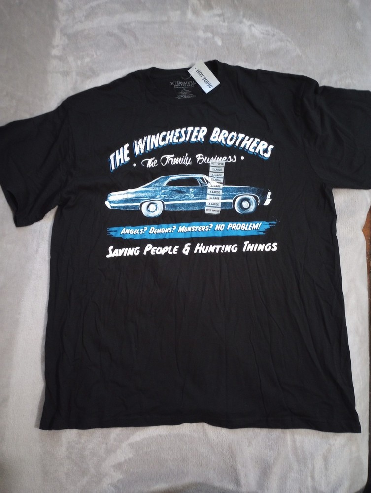 Hot Topic Winchester Bros Tee Shirt Tshirt 67 Impala Baby Graphic