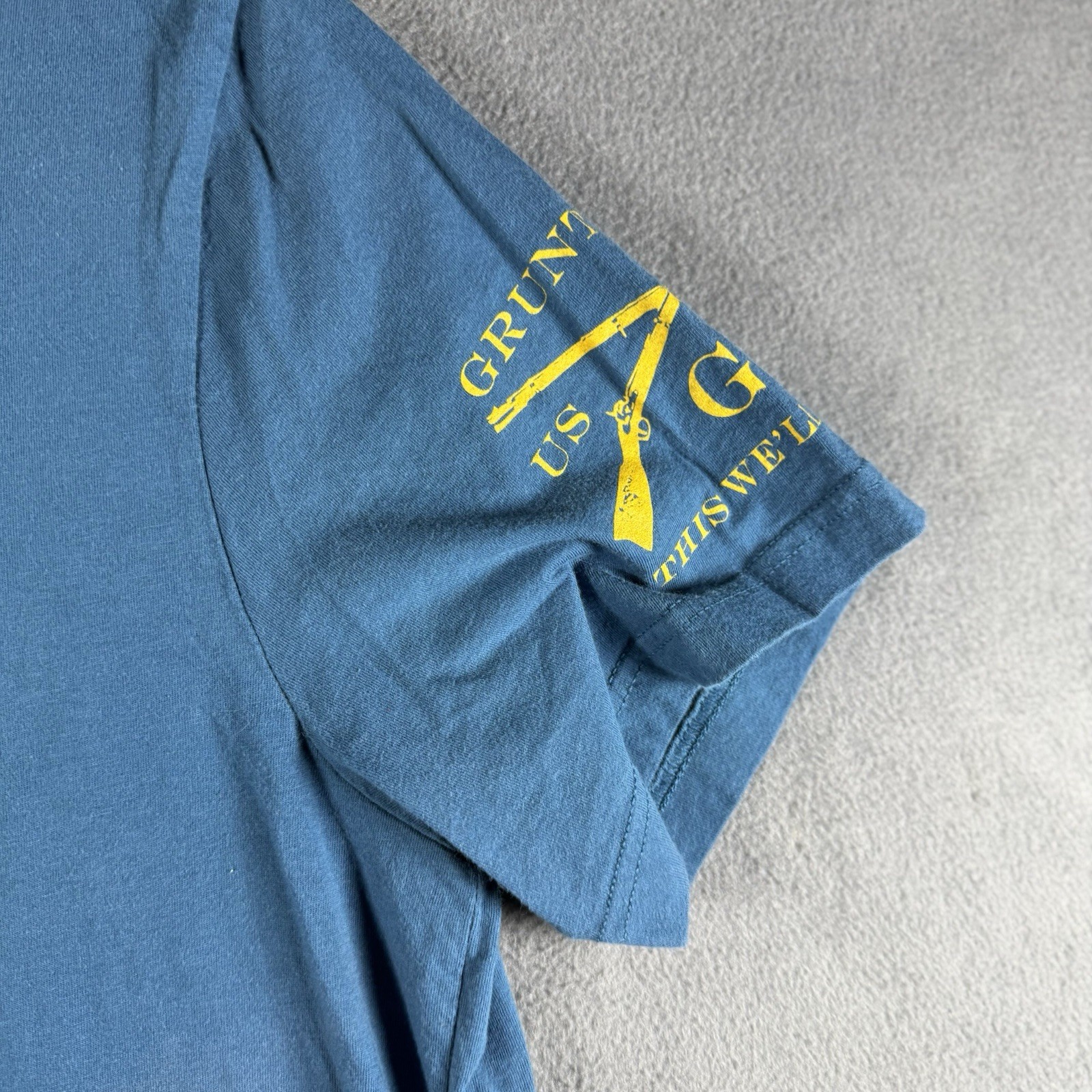 Grunt Style 1776 Large T-Shirt Fly Atomic Airlines Blue Fits Like Medium gallery