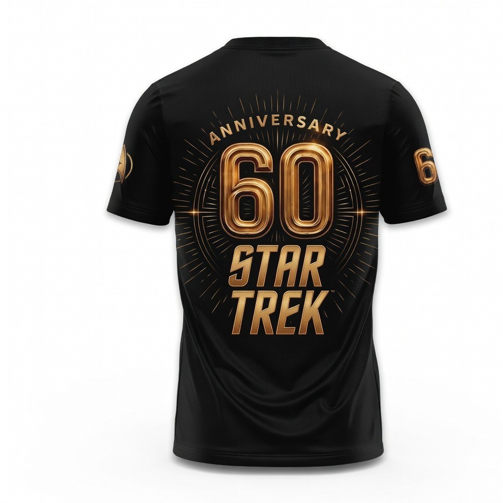 Star Trek 60th Anniversary Shirt 1966-2026 All Over Print Galaxy T-Shirt 2Sided gallery