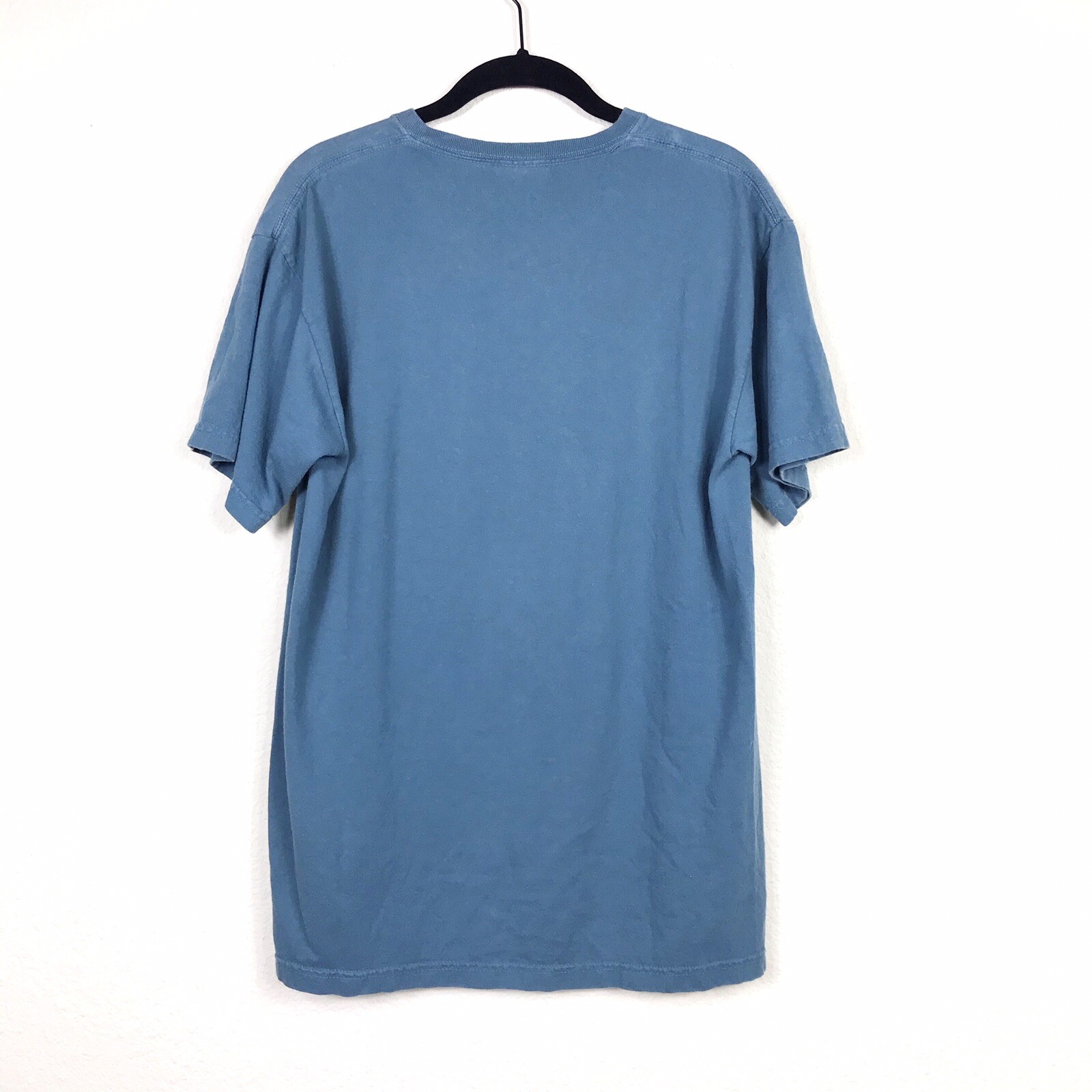 Comfort Colors Gangsta Wrappa Men's T-Shirt Sz M Teal Shiny Red Letters Crewneck gallery