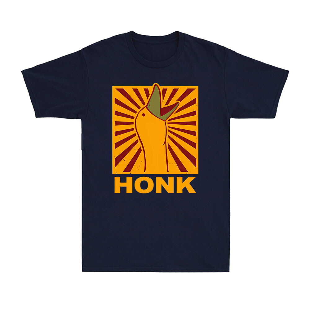 Honk Meme T-Shirt Triggered Goose Peace Was Never An Option Men's Cotton T-Shirt gallery