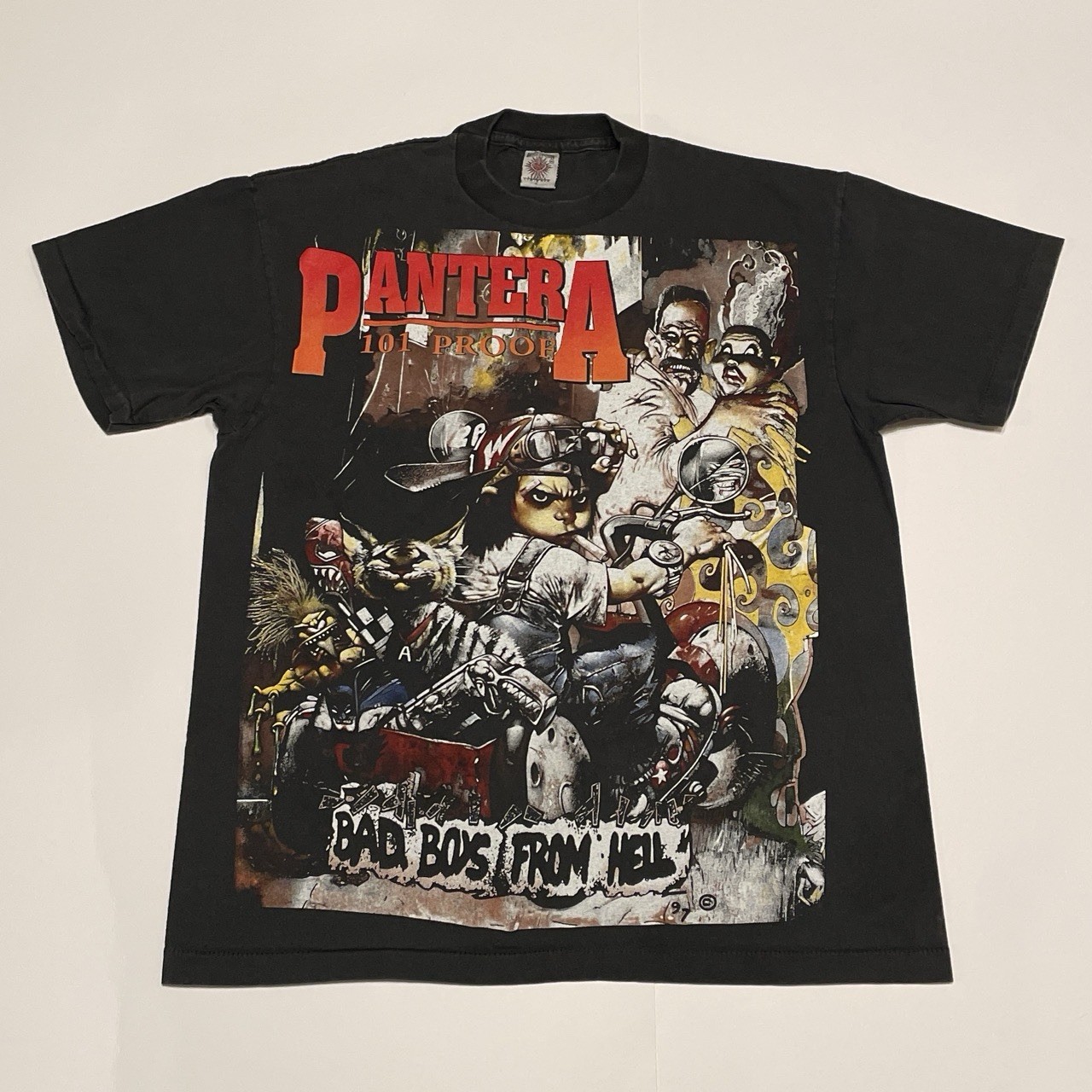 PANTERA 101 PROOF DOUBLE SIDED T SHIRT (LARGE)