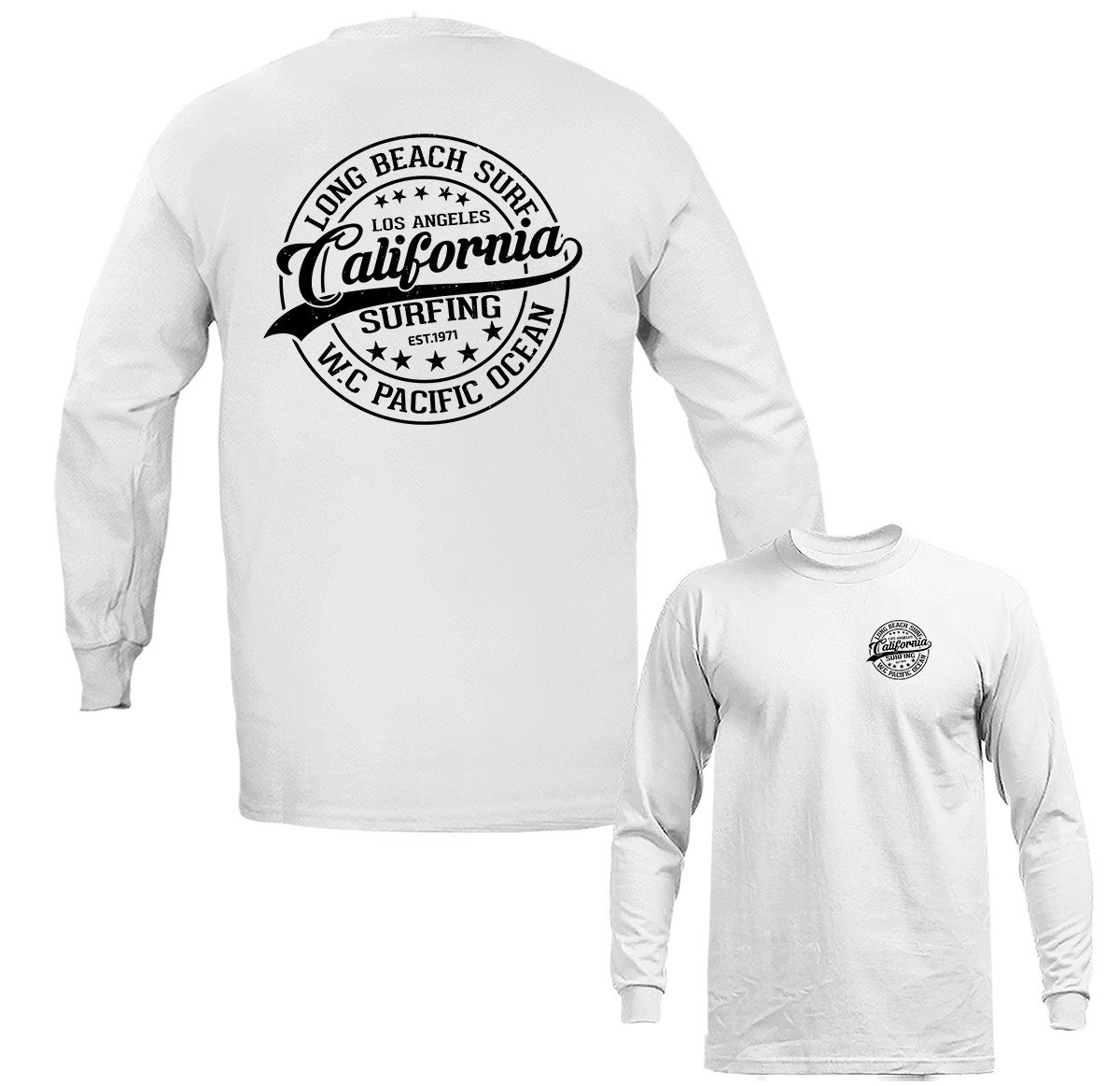 Long Beach California Surf Surfing Long Sleeve gallery