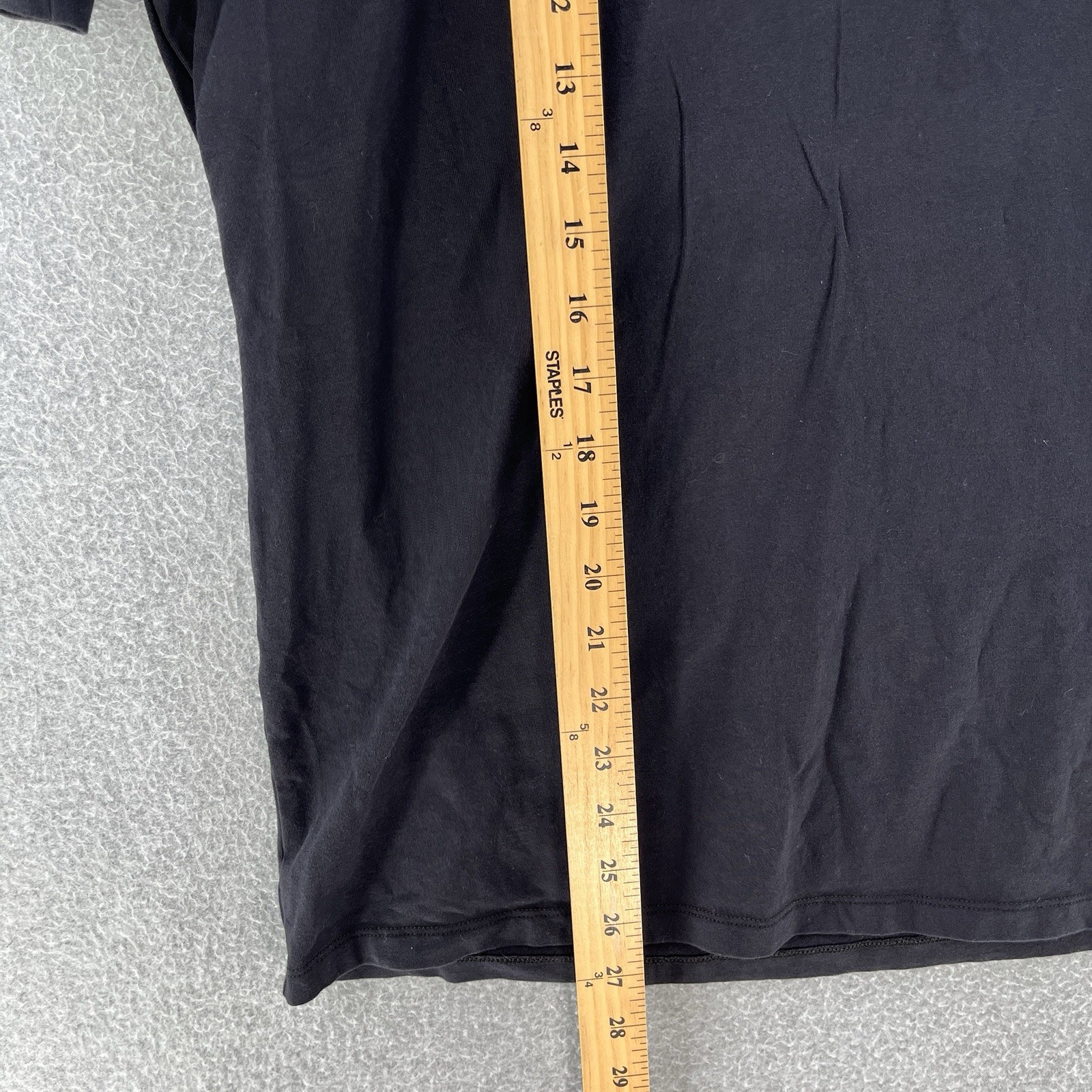 Banana Republic Mens V Neck Shirt Large L Black Cotton Spandex Short Sleeve gallery