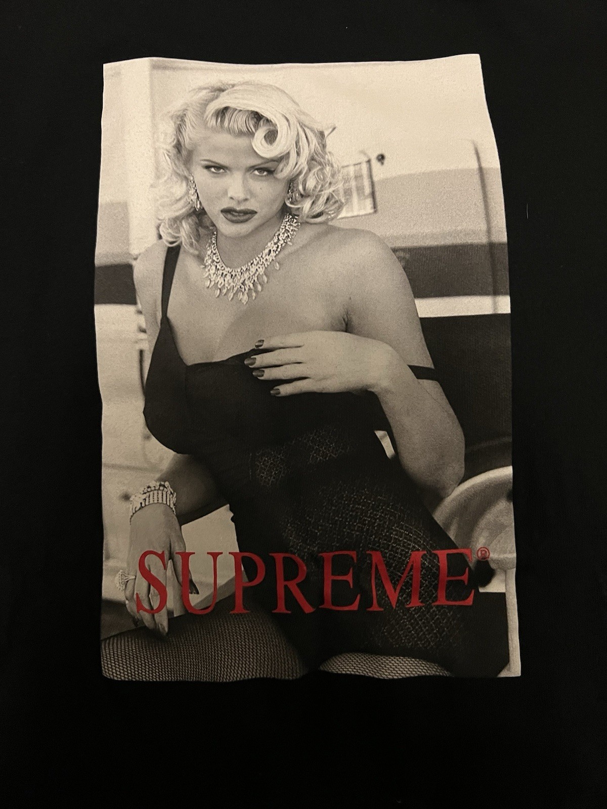 Supreme “Anna Nicole Smith” Photo Tee Black sz M (2021) Used