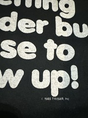 Vintage 1985 Select-T Tee Jays Graphic Single Stitch T-Shirt XL Black