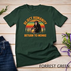 Funny Reject Humanity Return to Monke Meme Monkey Evolution Unisex T-shirt