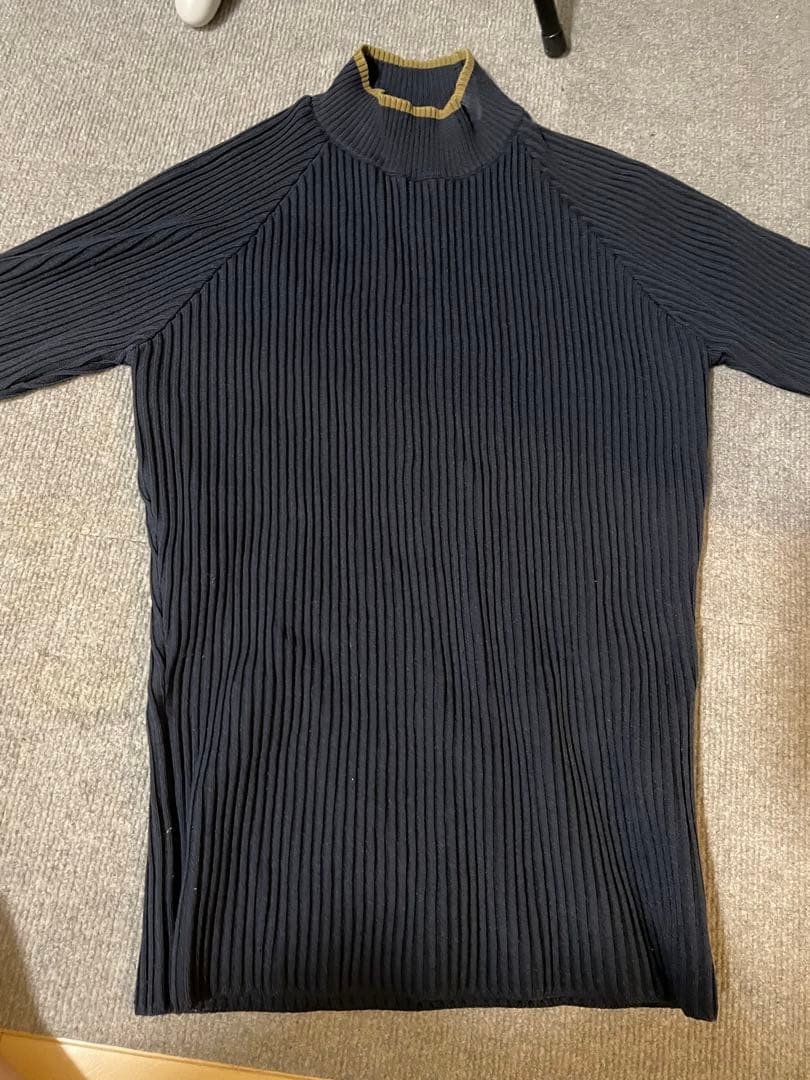 CMMN SWDN Knit T-Shirt Turtle Neck Size S Men's Fashion gallery