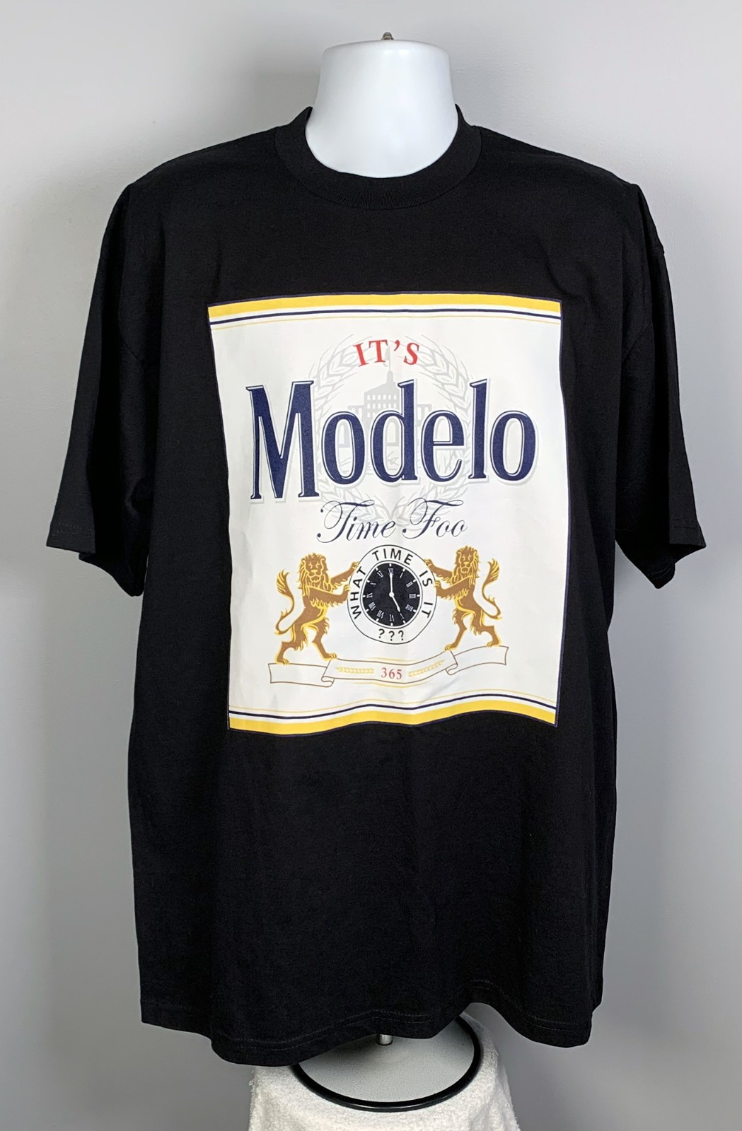 New Modelo Cerveza Beer It's Modelo Time Foo T Shirt Mens 2XL gallery