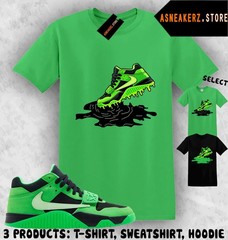 Shirt Matching Travis Scott Jumpman Jack Green Spark Match Sneaker Shoe Dripping
