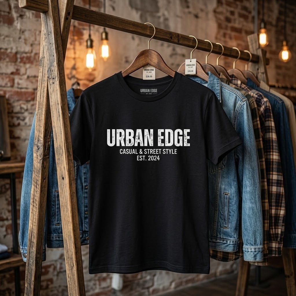 Urban Edge Casual & Street Style T-Shirt - Est. 2024 Graphic Tee gallery
