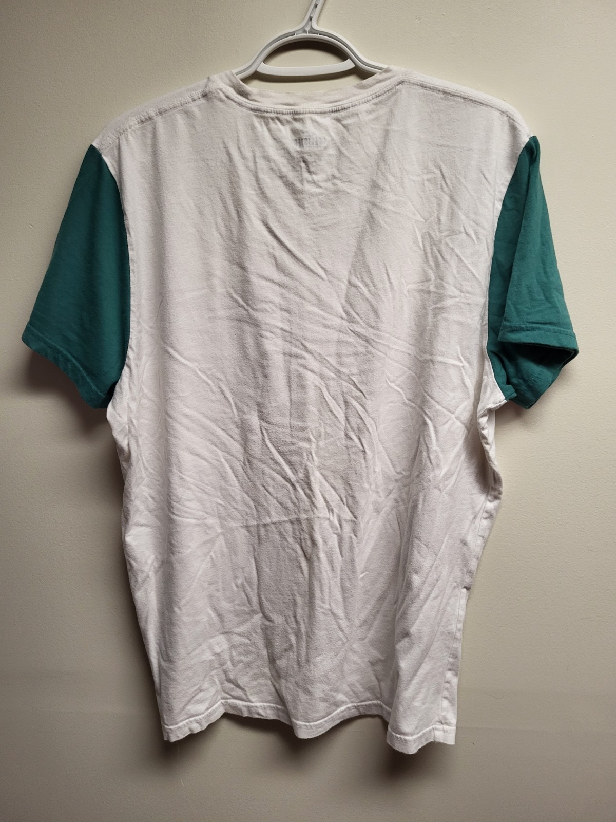Hollister Pocket T Shirt Men's XL White Teal Colorblock Short Sleeve Tee gallery