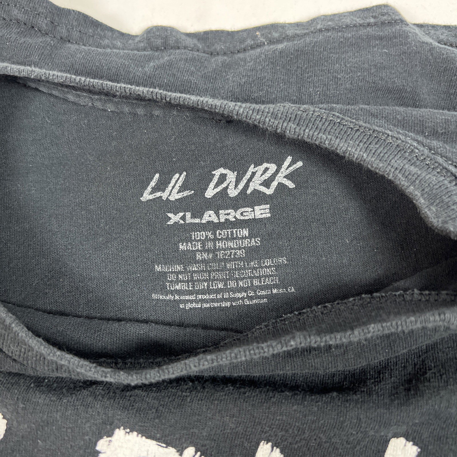 Lil Durk Shirt Mens XL Black Blue Rap Hip Hop Music Concert OTF Only Family gallery