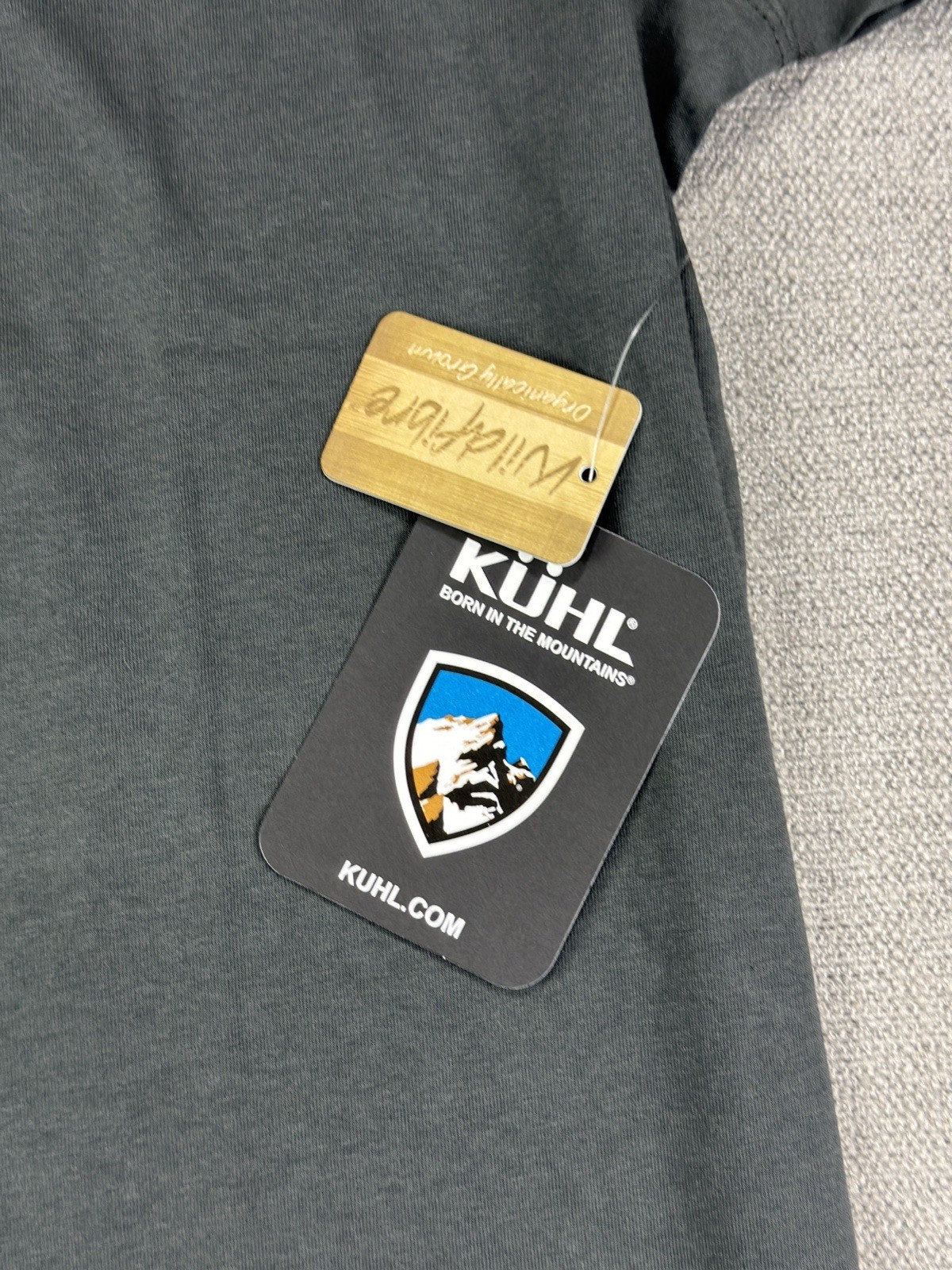 Kuhl Shirt Men Extra Large Cotton Gray Hiking Trek Mountain Logo New gallery