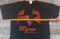 Vintage Tim McGraw Everywhere Cronies Mens Large Black T Shirt 1997 Y2K