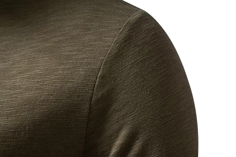 Men's Shirt Cotton Henley Neck T-Shirts Long Sleeve Casual Button Plain 25% OFF gallery