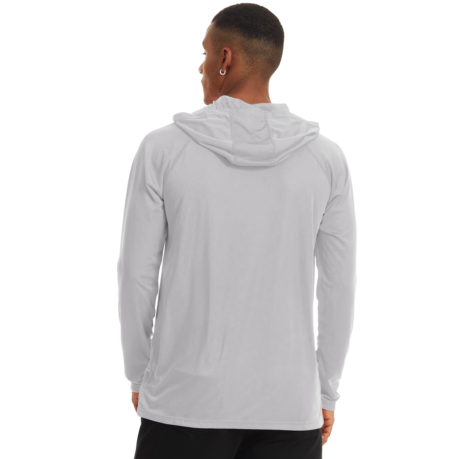 Men's UPF 50+ Hoodies Casual Long Sleeve Outdoor Hiking Fishing Sun Block Shirts gallery