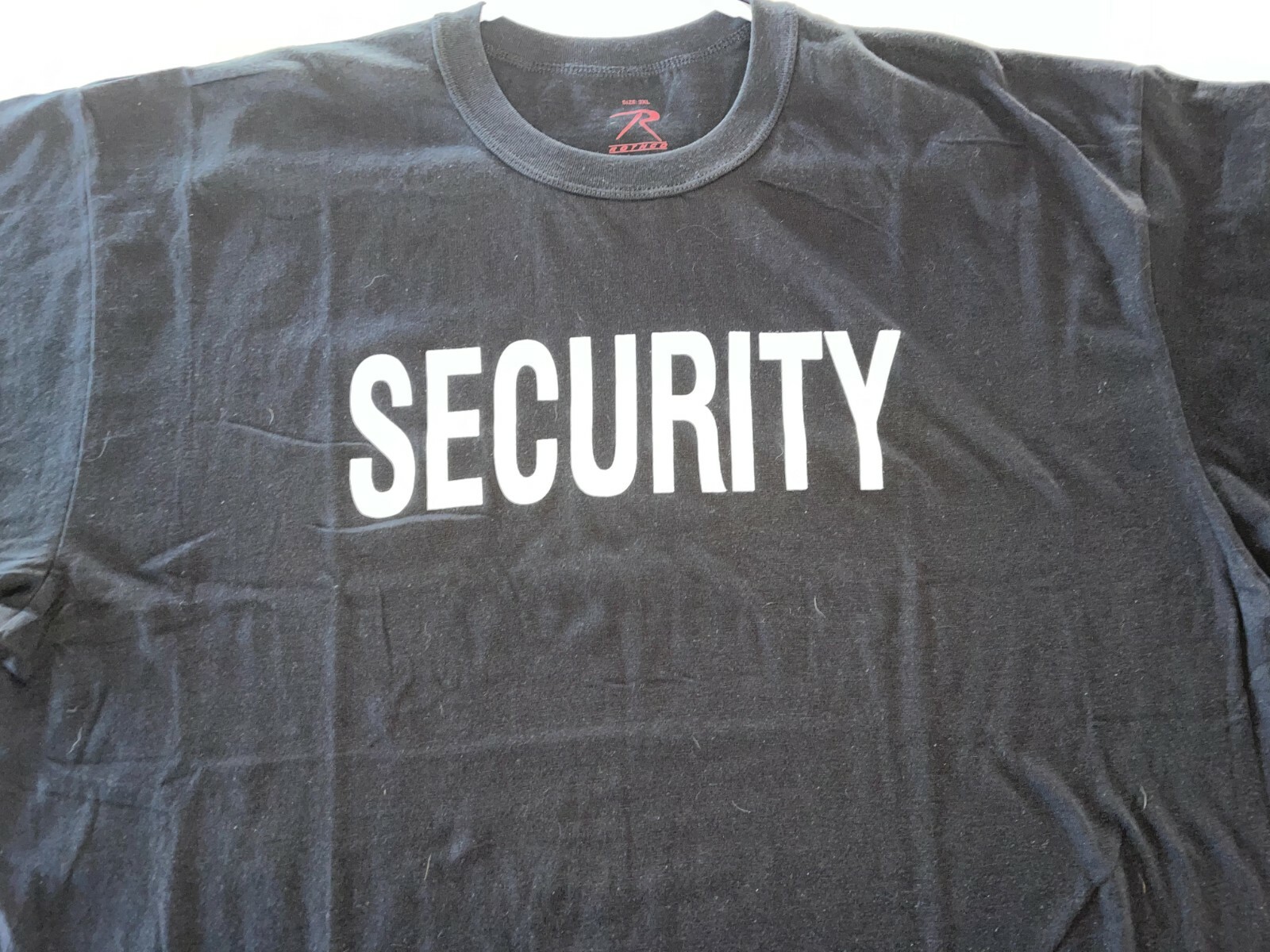 4XL BLACK SECURITY BOUNCER STAFF GUARD SHIRT UNIFORM CONCERT CLUB EVENT gallery