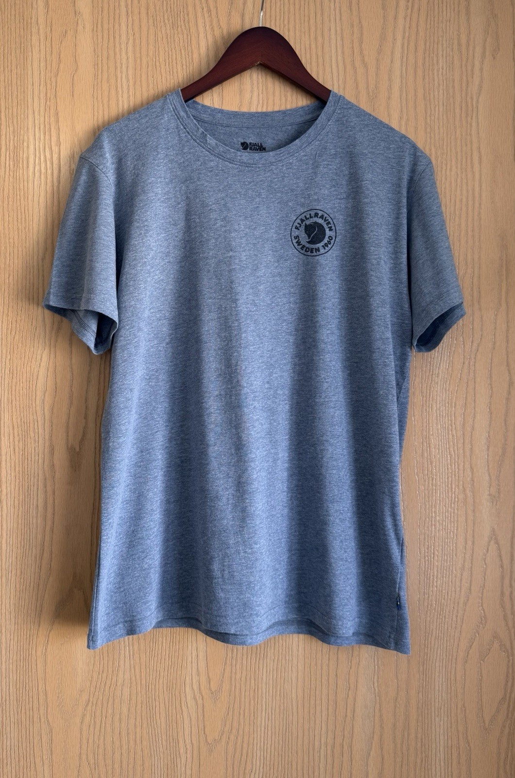 Fjallraven | Mens Large | 1960 Logo Crew Neck T-shirt Heather Gray Lightweight gallery