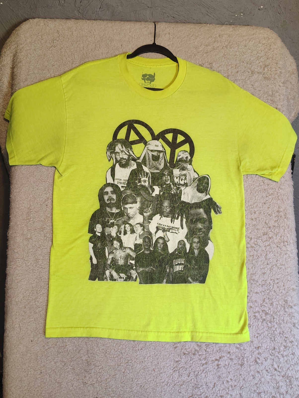 Suicide Boys Shirt Mens Large GreyDay Tour Double Sided Concer Rap G59 Lime Grn gallery