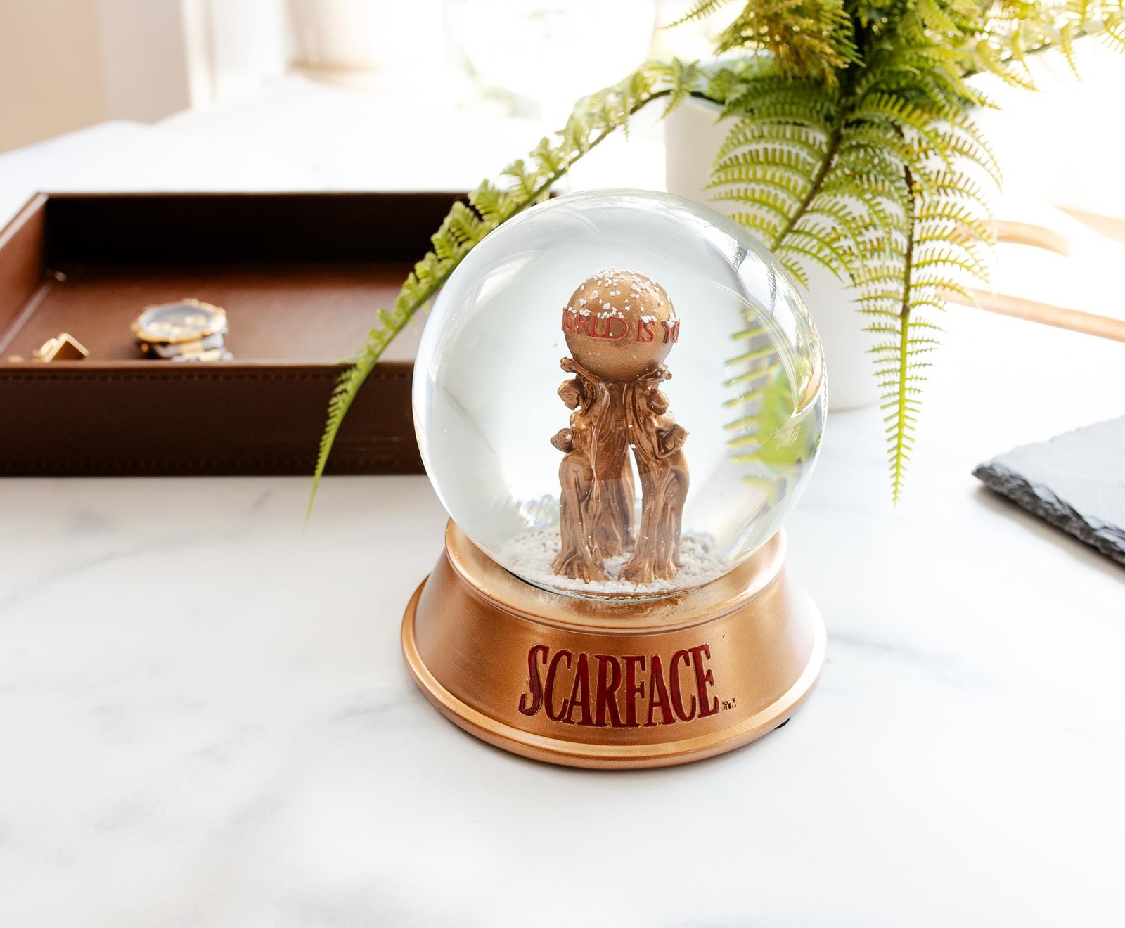 Scarface "The World Is Yours" Snow Globe | 6 Inches Tall gallery