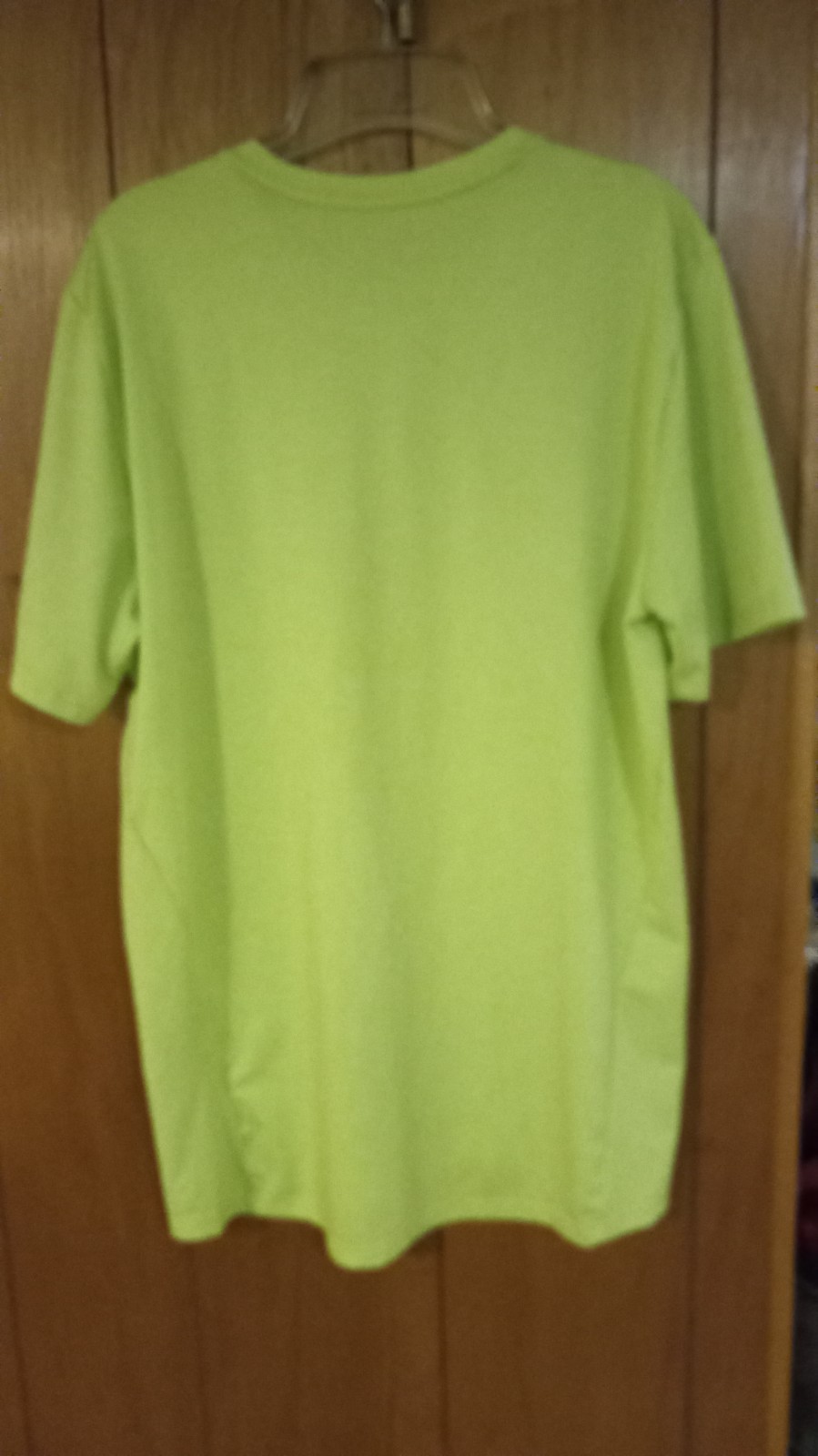 NIKE Mens Yellow Short Sleeve Dri-fit shirt! Stretchable! Size Large gallery