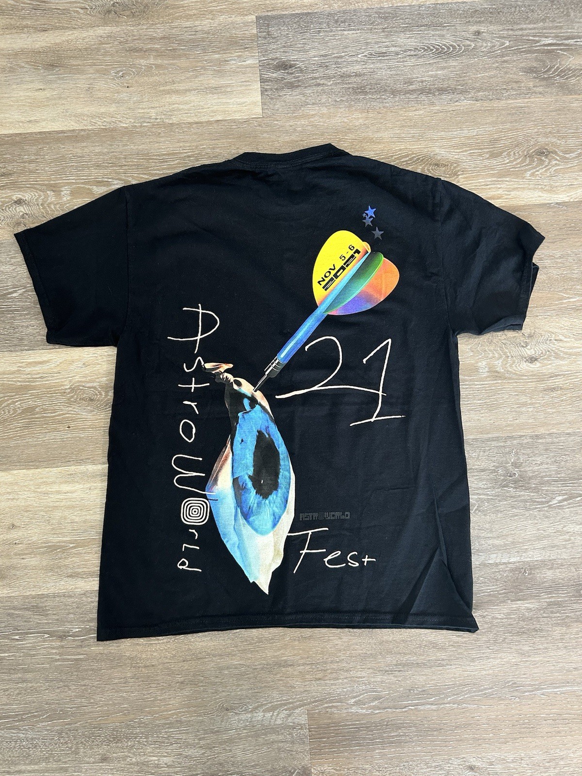 Travis Scott Astroworld Fest 2021 Mouth shirt black size medium gallery
