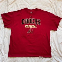 majestic athletic Red diamondbacks graphic t shirt size XL baseball Arizona