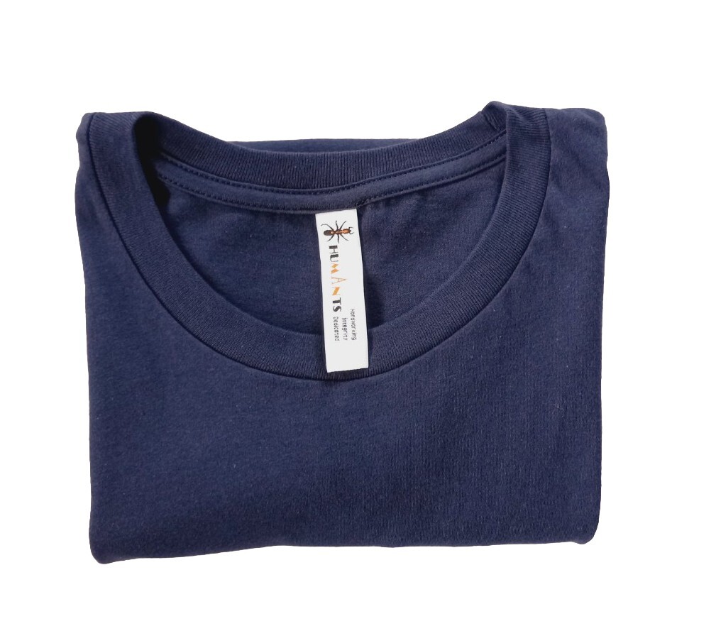 Humants Men's Large Workwear /Outdoor Jersey Pocket Tee Navy Blue heather Cotton gallery