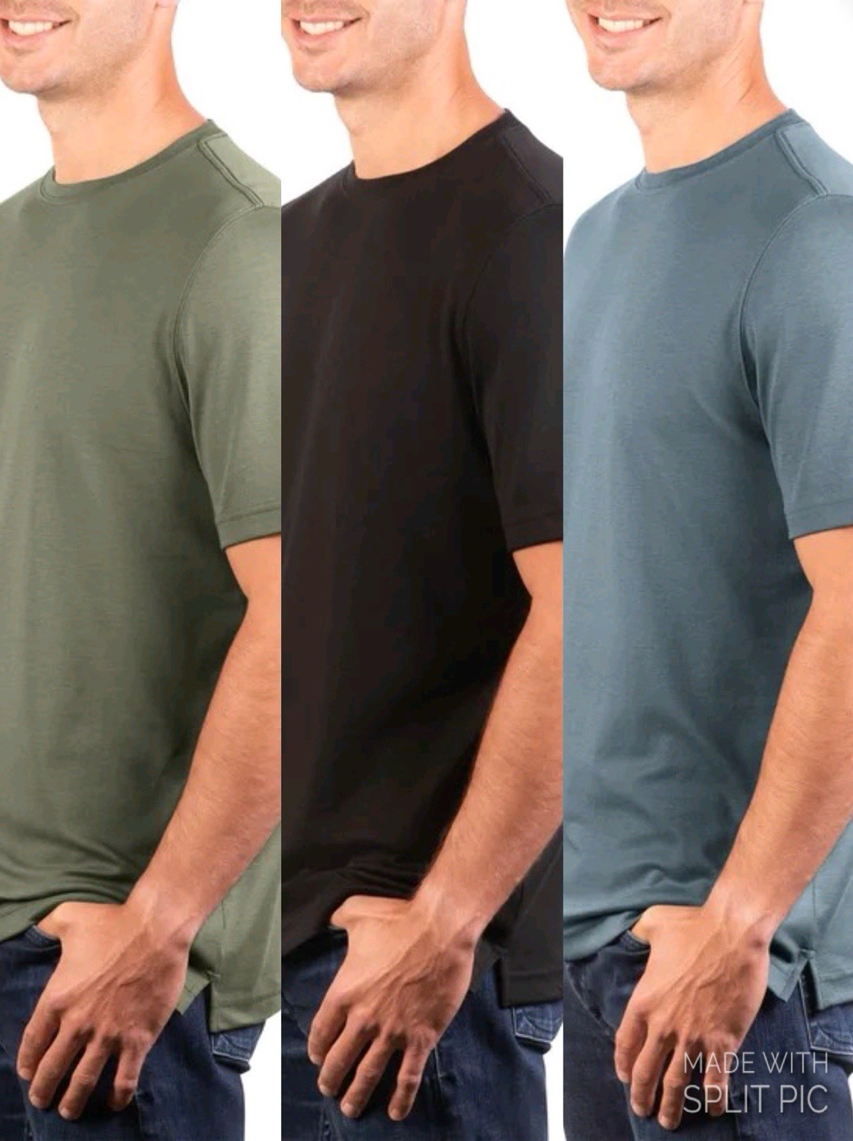 Kirkland Signature Men's Lot of (3) 100% Pima Tee Pick Your Size & Color NWT gallery