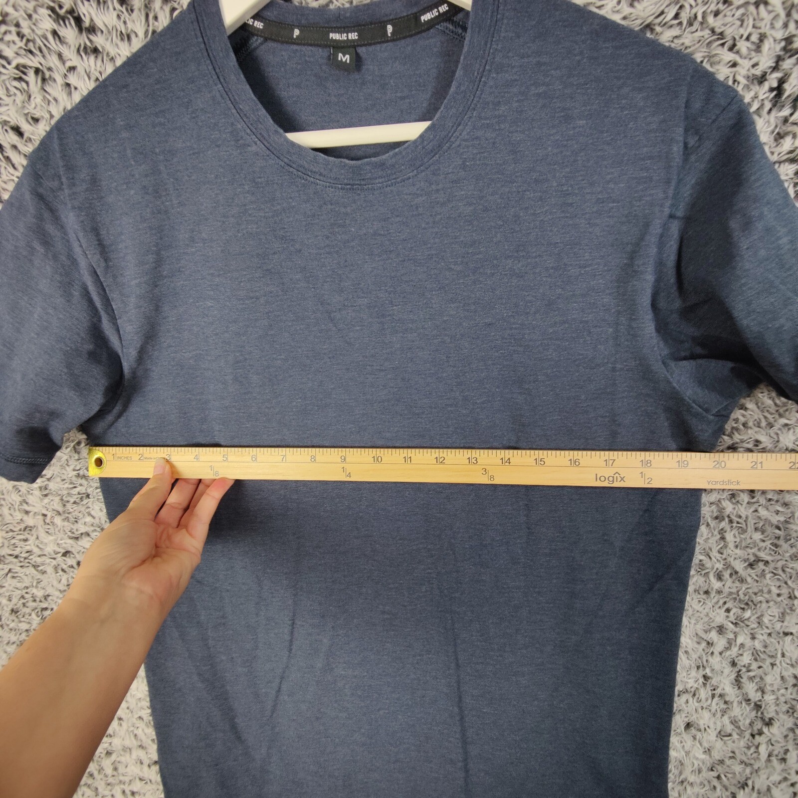 Public Rec Go-Dry Crew Neck TShirt Pima Cotton Soft Athletic Navy Comfort Mens M gallery